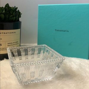 Tiffany & Co. Square Glass Bowl